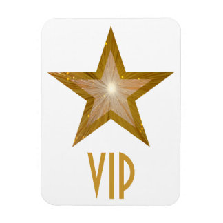 "Gold"-Star-VIP-Magnet mit flexiblem Magnet weiß