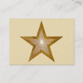 Gold Star Visitenkarten-Template-Creme Visitenkarte
