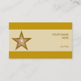 Gold Star Visitenkartenstreifen Visitenkarte