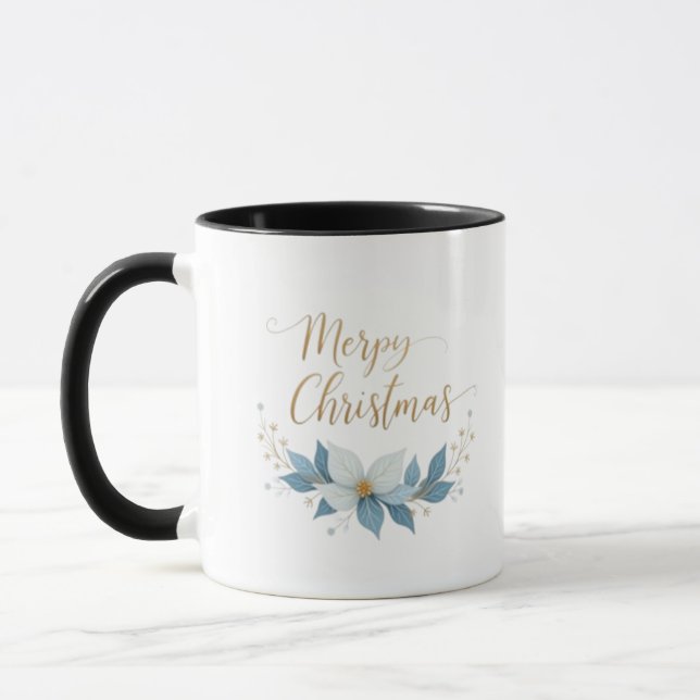 Gold Star Weihnachten Tasse (Links)