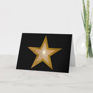 Gold Star zwei Töne "Well Done" Karte schwarz