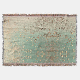 Gold Stardust auf Sea Green Decke