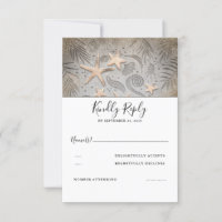 Gold Starfish Beach Hochzeit UAWG