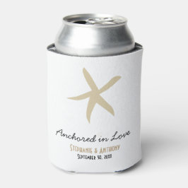 Gold Starfish Nautical Beach Hochzeit Liebe Dosenkühler