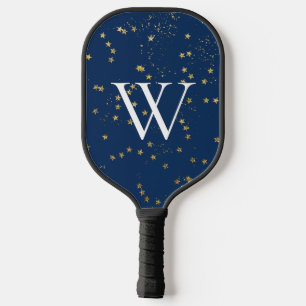 Gold Starry Night Novelty Pickleball Schläger