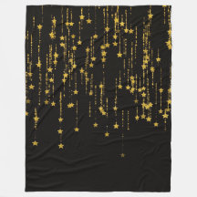 Gold Stars - あなたのカスタムフリースブランケット, 152.4 x 203.2cm