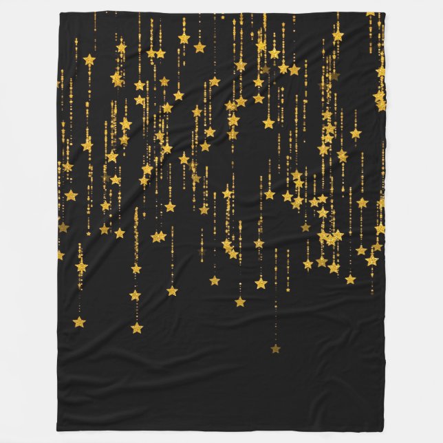 Gold Stars - あなたのカスタムフリースブランケット, 152.4 x 203.2cm Fleecedecke (Vorderseite)