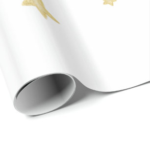 Gold Stars Baby Dusche Geschenkpapier
