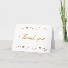 Gold Stars Border Wedding Danke Karten