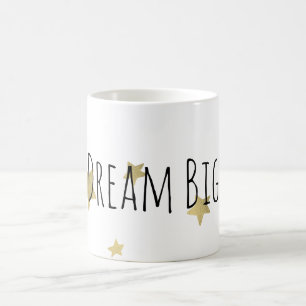 Gold Stars Dream Große Personalisierte Tasse