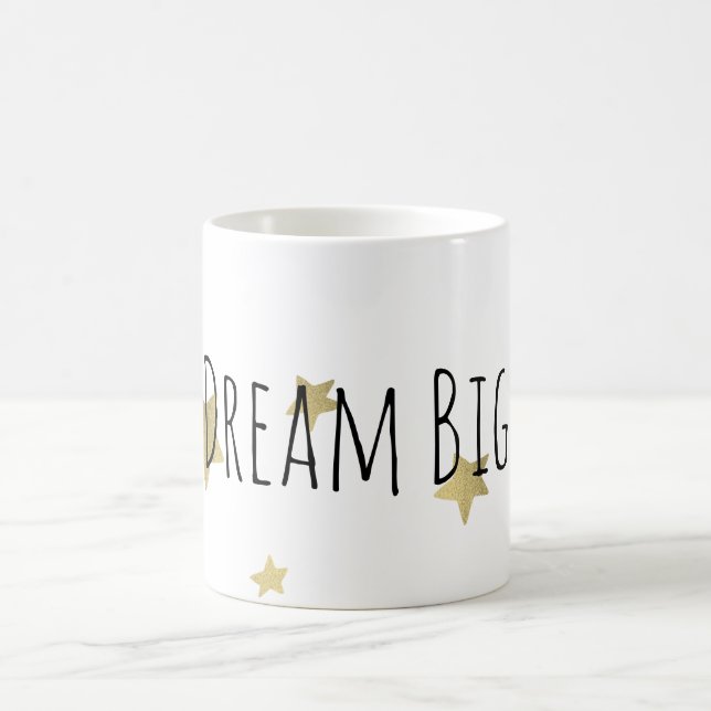 Gold Stars Dream Große Personalisierte Tasse (Mittel)