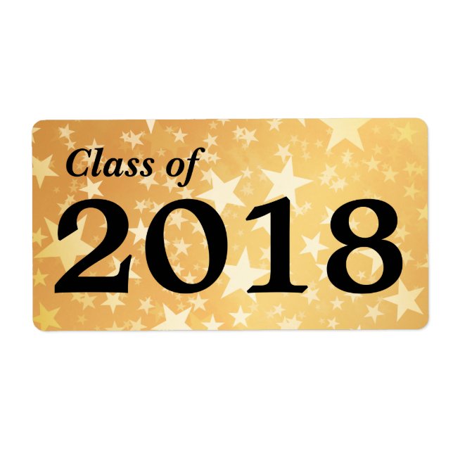 Gold Stars Graduate Class of 2018 | Wasserflasche (Vorne)