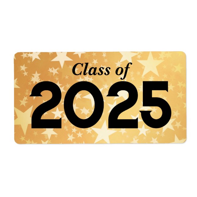 Gold Stars Graduate Class of 2025 | Trinkflasche (Vorne)
