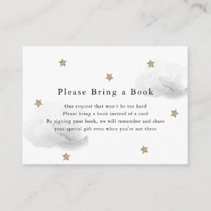 Gold Stars & Graue Wolken Bitte eine Reservekarte Begleitkarte