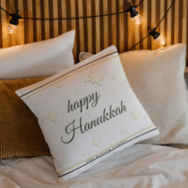 Gold Stars | Happy Hanukkah | INDIVIDUELLE NAME Kissen