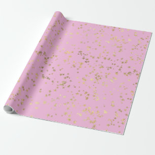 Gold Stars Minimalistisch Elegante Geschenkpapier