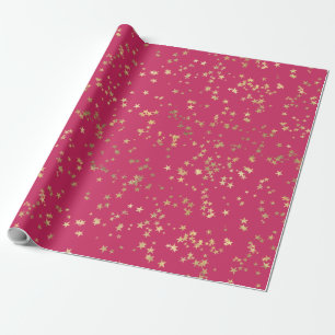 Gold Stars Minimalistisch Elegante Geschenkpapier