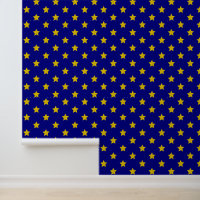 Gold Stars Muster, Navy Blue, Exklusiv