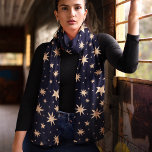 Gold Stars Navy Sky Trendy Starry Pattern Schal<br><div class="desc">Steigen Sie mit diesem himmlischen Schal in Ihren Stil ein. Ein mit goldenen Sternen geschmückter Himmel der Marine schafft ein faszinierendes und elegantes Accessoire. Dieser Schal ist perfekt, um jedem Outfit eine Touch himmlischer Magie hinzuzufügen. Er ist zugleich stilvoll und vielseitig. Verwöhnen Sie sich mit luxuriösem Komfort und machen Sie...</div>