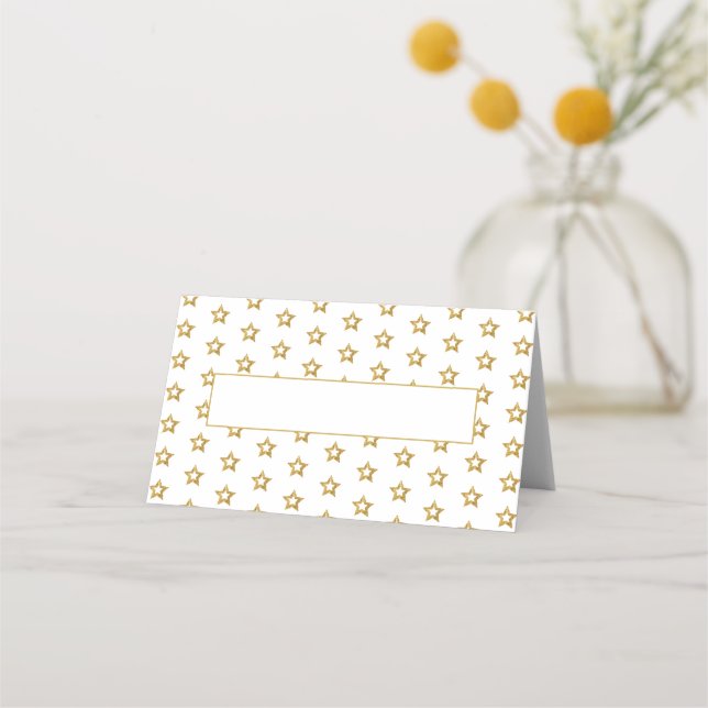 Gold Stars Platzkarte (Vorderseite)