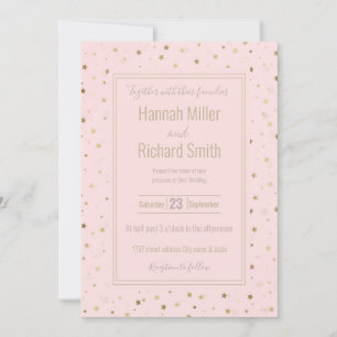 Gold Stars rosa Farbgestaltung