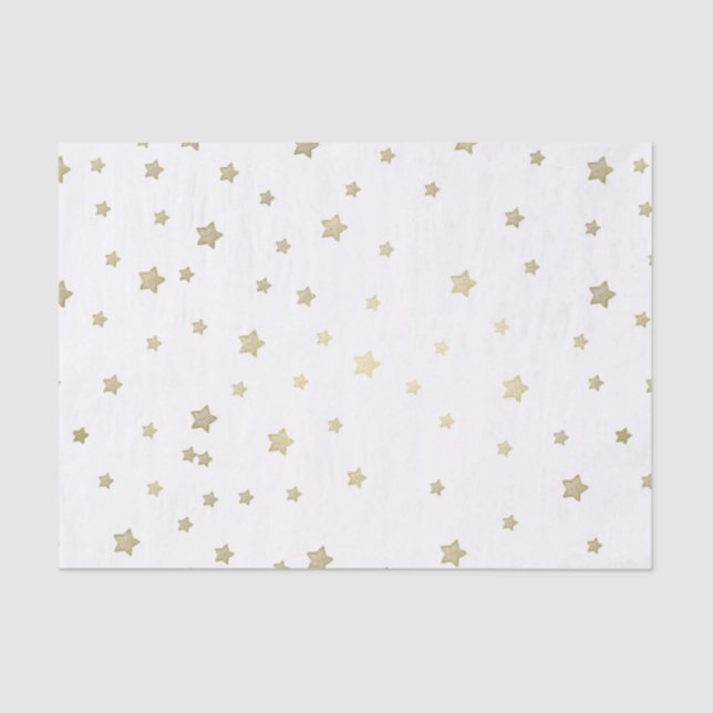 Gold Stars Seidenpapier (Vorderseite)