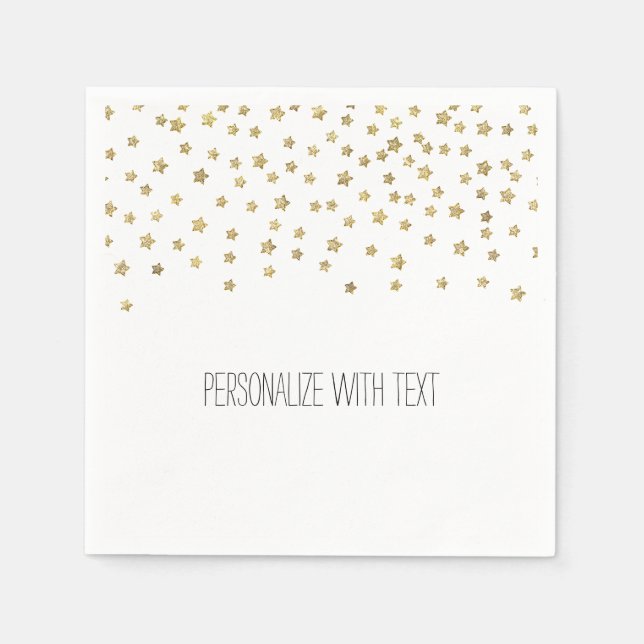 Gold Stars Serviette (Vorderseite)