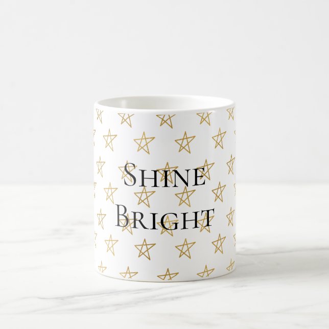 Gold Stars Shine Bright Kaffeetasse (Mittel)