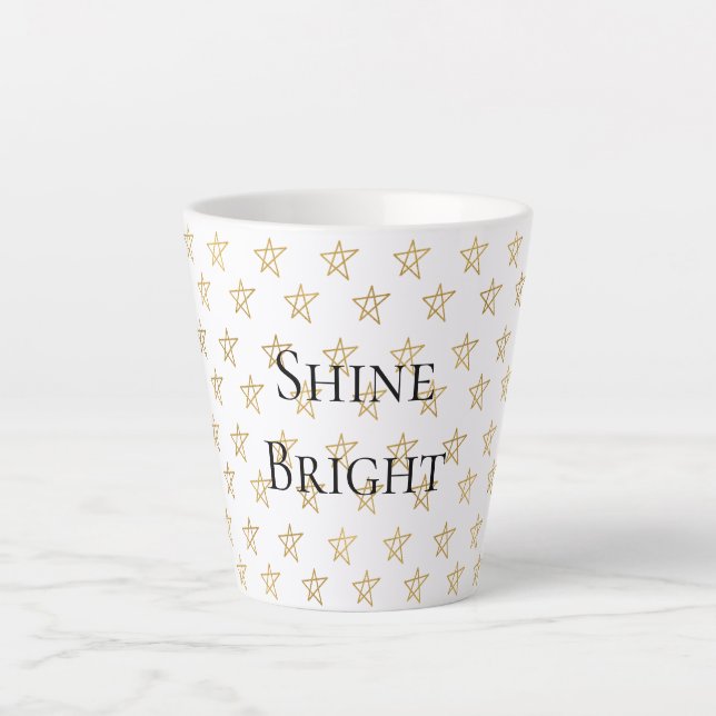 Gold Stars Shine Bright Milchtasse (Vorderseite)