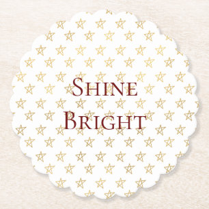 Gold Stars Shine Bright Untersetzer
