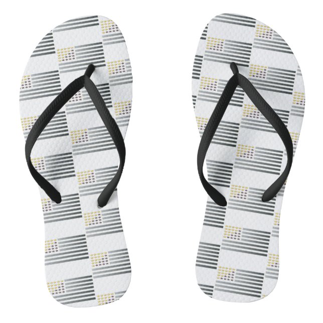 Gold Stars Silberstreifen Flip Flops (Fußbett)