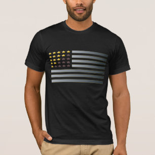 GOLD STARS SILVER STRIPEN T-Shirt