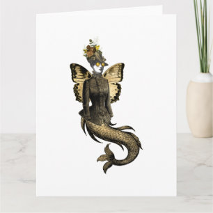 Gold SteamPunk-Serie Design 7  Karte