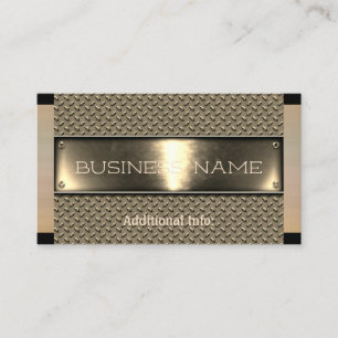 Gold Steel Business Card Visitenkarte