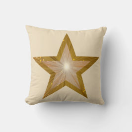 "Gold"-Sterne-Werfer-Kopfkissen Kissen