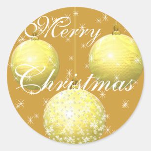 Gold Sticker Gold Weihnachtsschmuck mit Sternen