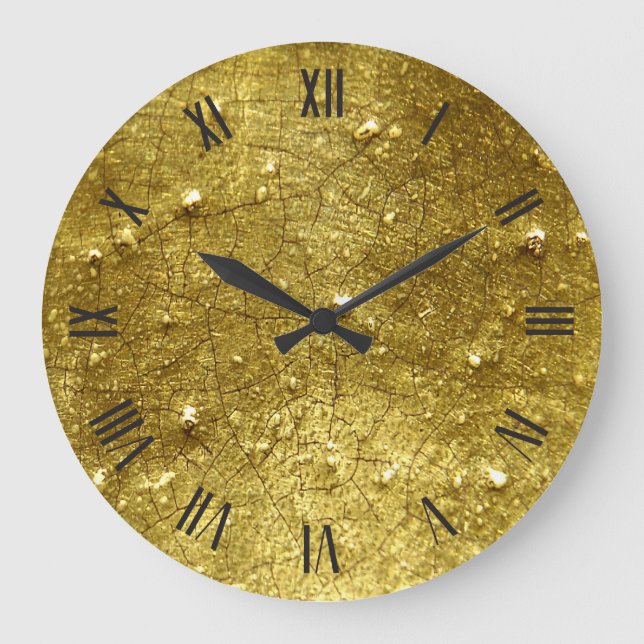 Gold Stone Große Wanduhr (Vorderseite)