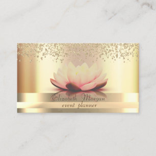 Gold Streifen Diamonds Lotus Gold Visitenkarte