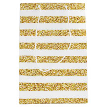 Gold Strip Geschenktasche