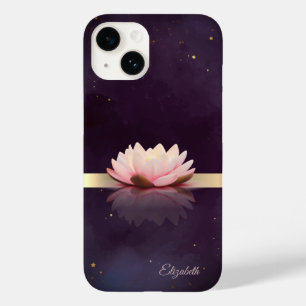  Gold Stripe Lotusblume Boho   Case-Mate iPhone 14 Hülle