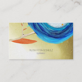 Gold Subtile Glitzer Bokeh Business Card Visitenkarte