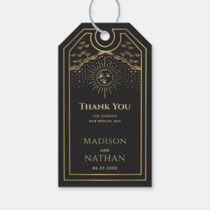 Gold Sun and Moon Tarot Hochzeit Vielen Dank Geschenkanhänger