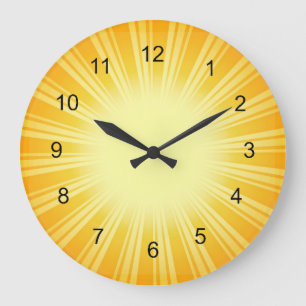 Gold Sunbury Design Wall Clock Große Wanduhr