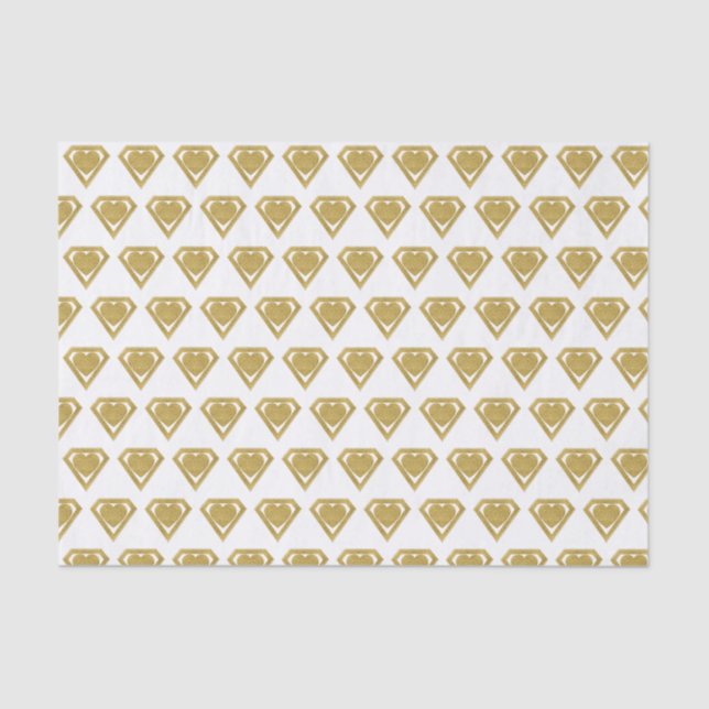Gold Superheld Friend Valentine Tissue Seidenpapier (Vorderseite)