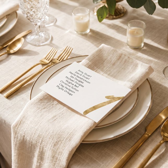 Gold Tabelle 1 Tischnummer Hochzeitskarte (Von Creator hochgeladen)