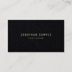 Gold Text Moderne Elegant Minimalistisch Premium B Visitenkarte