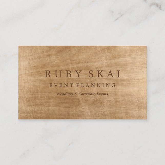 Gold Textured Architecture Business Card Visitenkarte (Vorderseite)