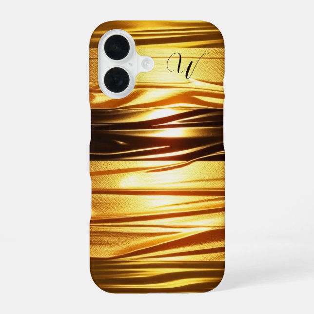 Gold Texturiert iPhone 16 Hülle (Rückseite)