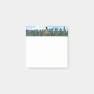 Gold Thammer Bäume weiße Notizblöcke Post-it Klebezettel