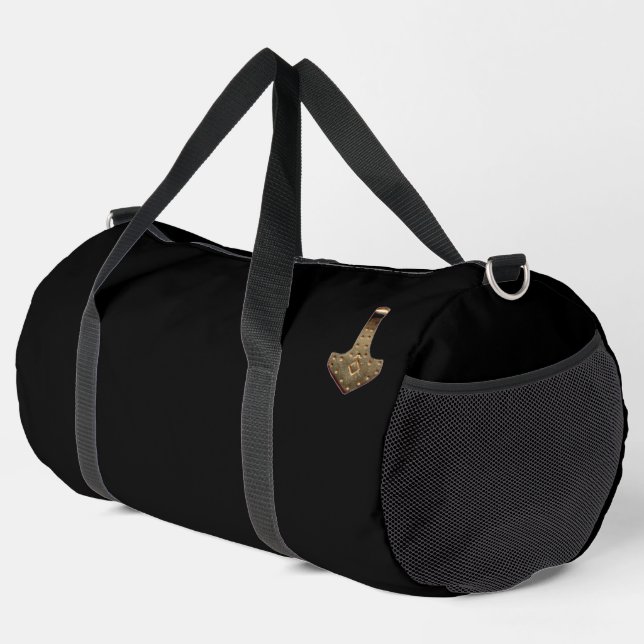 Gold Thammer Black Duffel Tasche (Rechte Ecke)